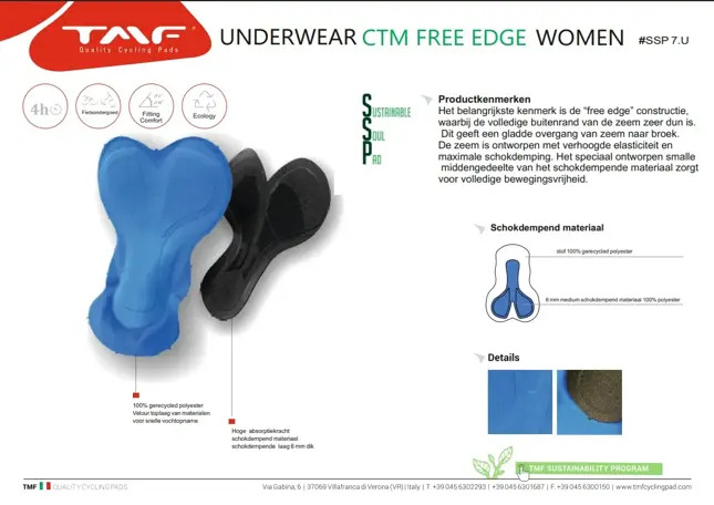 bikeboxer dames pearly pink