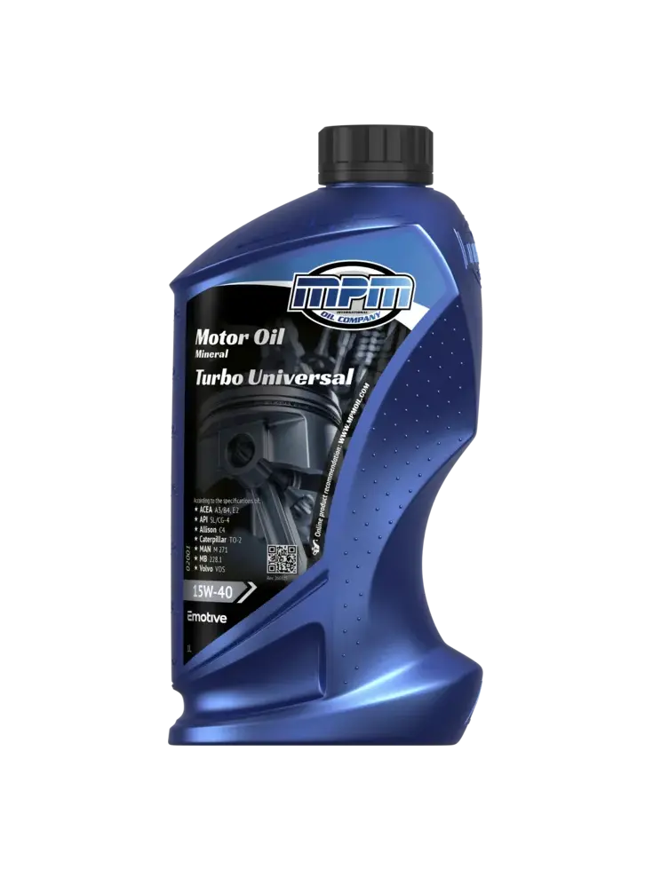 Motorolie 15w40  turbo universeel mineraal |