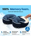 Reissets 2-Pack - Nekkussen Vliegtuig Memory Foam