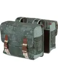 Basil fietstas dubbel Boheme forest green 35L