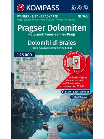 Wandelkaart WK145 Pragser Dolomiten