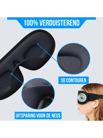 Strex Luxe Slaapmasker - 3D Ergonomisch