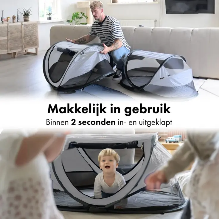 Peuter luxe campingbedje - Zelfopblaasbare matras
