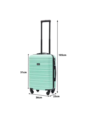 Kofferset S ABS 39L met TSA-slot en 360° wielen