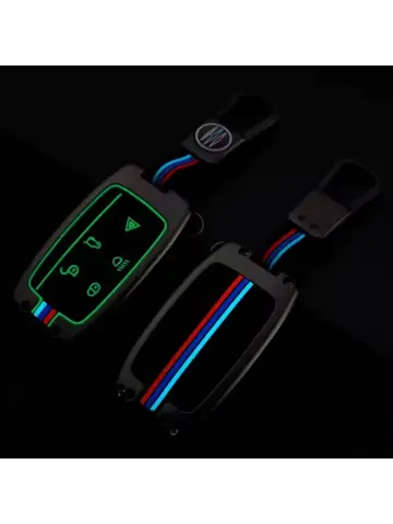 Metalen Sleutelhoesje voor Landrover grijs A5