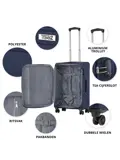 TravelZ Softspinner handbagage koffer 55cm