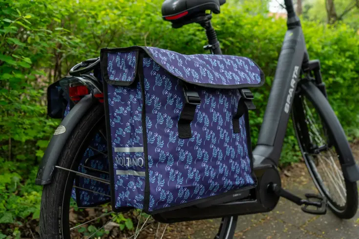 Dubbele Fietstas Floral Elegance