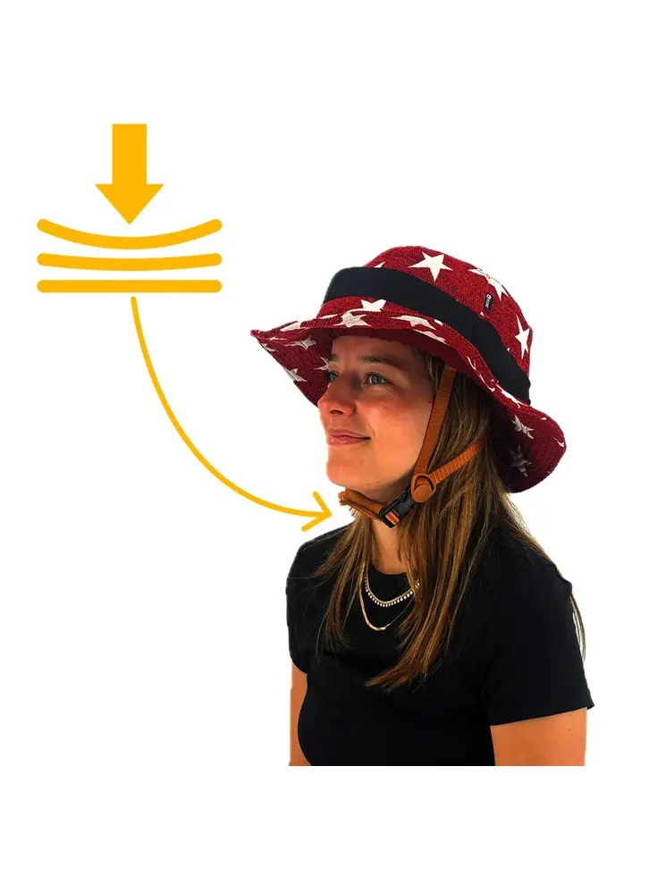 Vizorz SwitchCap fietshelm - Red stars classic