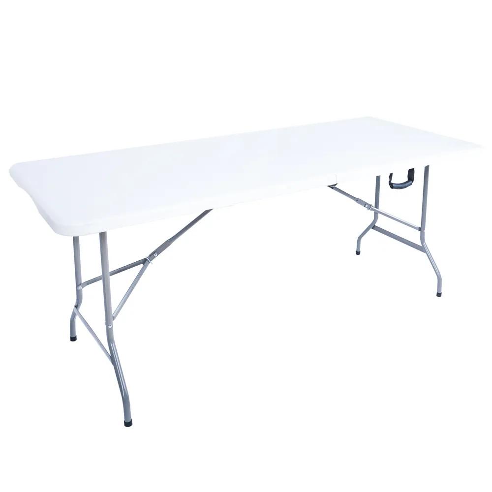 Ivol  Opvouwbare Campingtafel 180 x 74 cm  Wit