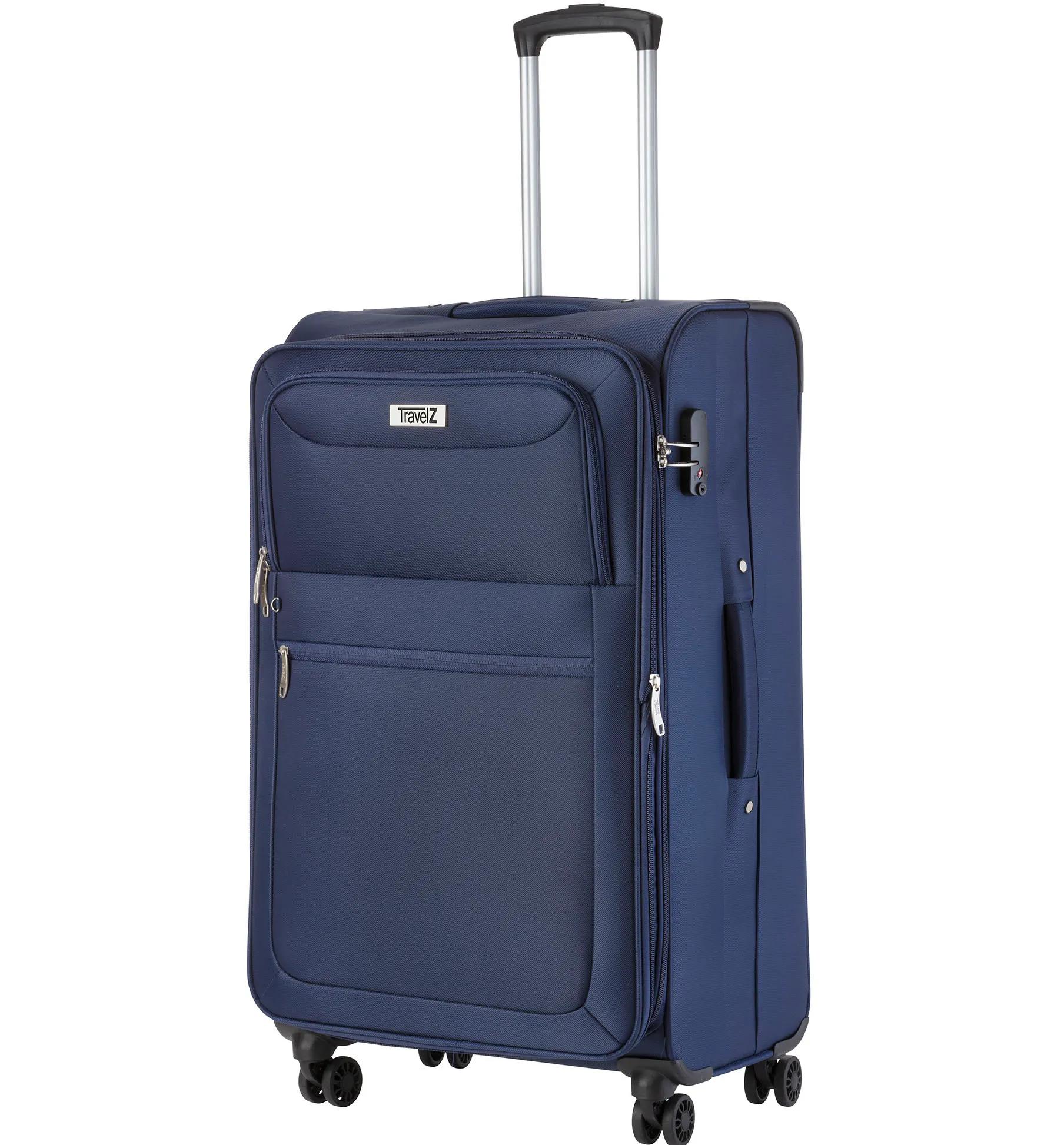 Travelz  Softspinner Grote koffer 77cm  Blauw