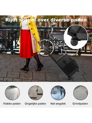 Boodschappentrolley met koelvak 32L