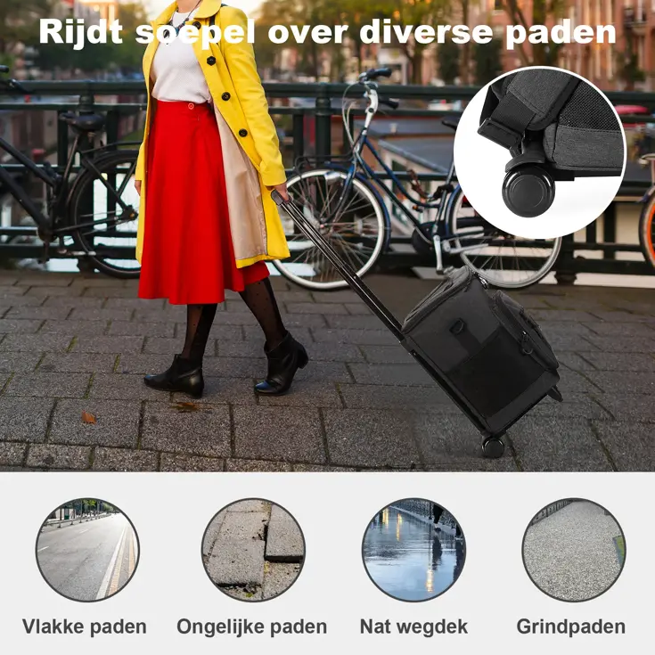 Boodschappentrolley met koelvak 32L
