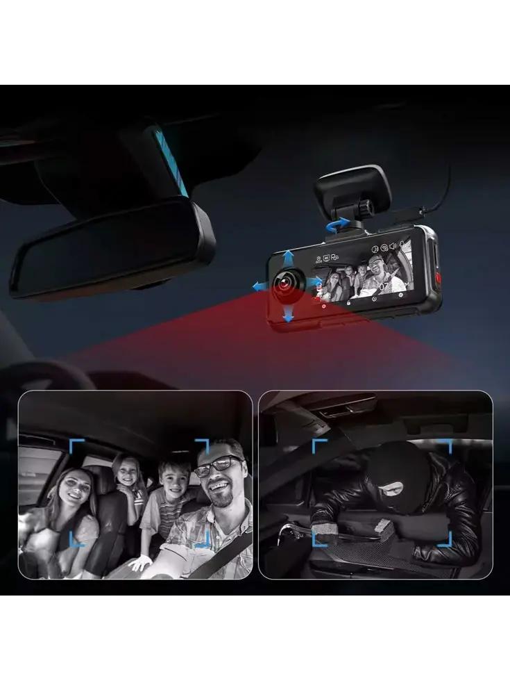 A6 3CH 2K Touch Wifi GPS 64gb dashcam