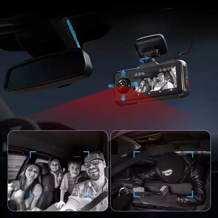 A6 3CH 2K Touch Wifi GPS 64gb dashcam