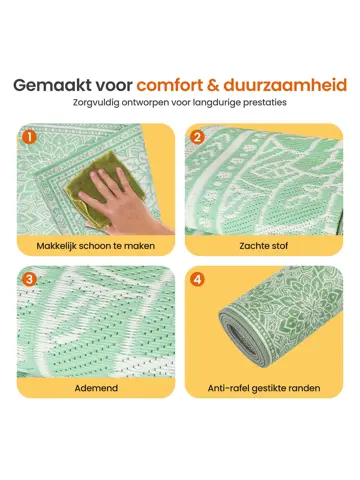 Buitenkleed - 183x290cm - Incl. Draagtas