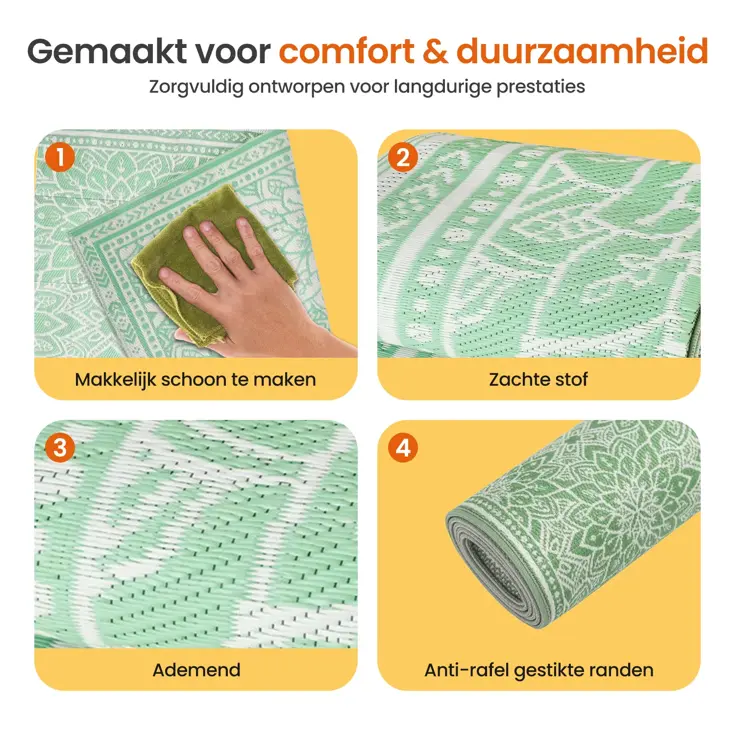 Buitenkleed - 183x290cm - Incl. Draagtas