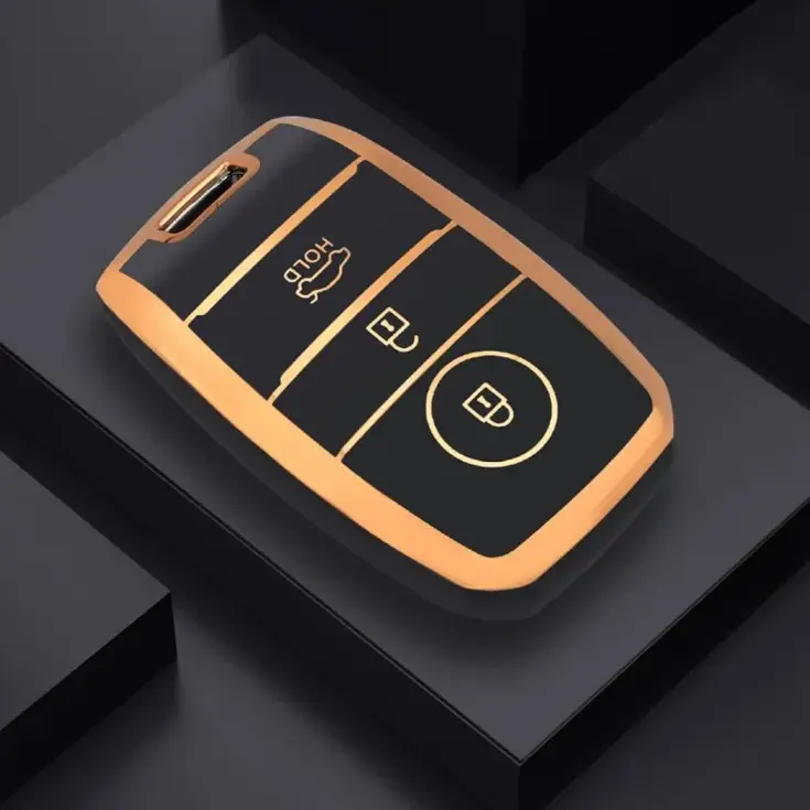 TPU Sleutelhoesje voor Kia goud A3