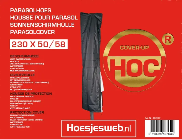 Zweefparasolhoes 230x50x58 cm - Goldenlabel