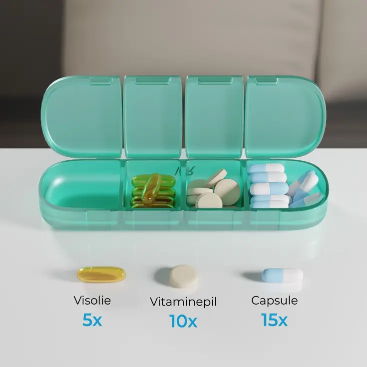GEASY Pillendoos 7 Dagen – 4 Vakken