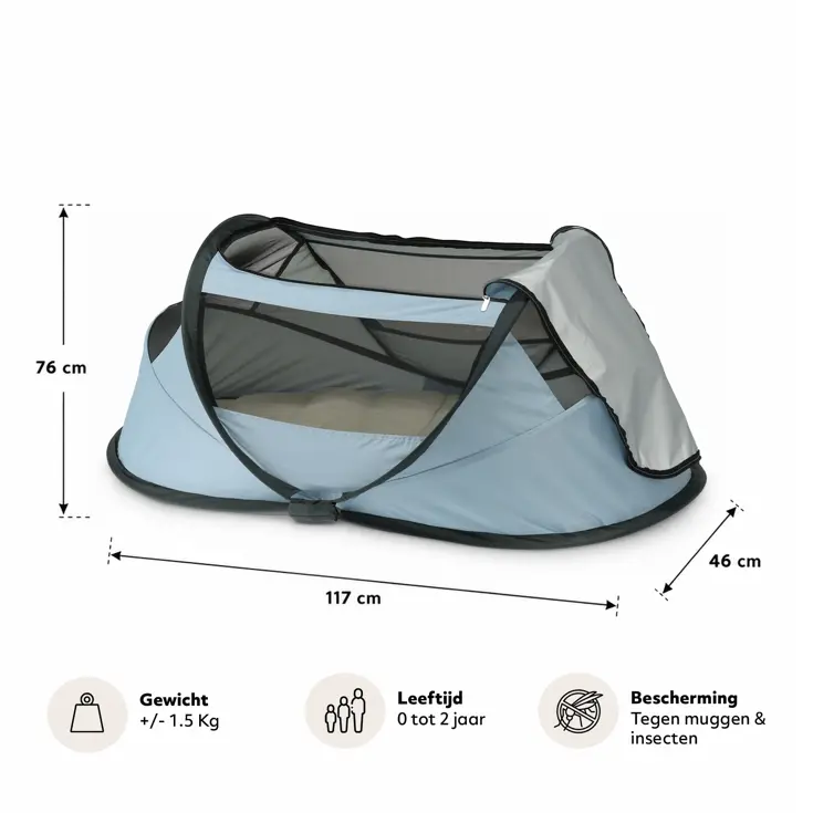 BabyBox Campingbedje - baby tentje - 50% UV