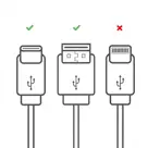 Gevlochten USB-C naar USB kabel
