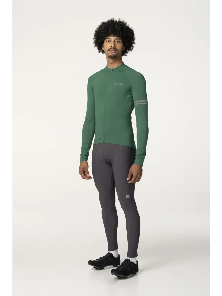 Solid Fietsshirt Lange Mouwen Performance  Heren