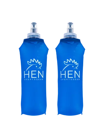 Hardlooprugzak met 2 waterflessen