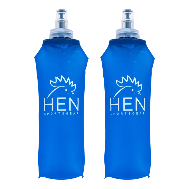 Hardlooprugzak met 2 waterflessen