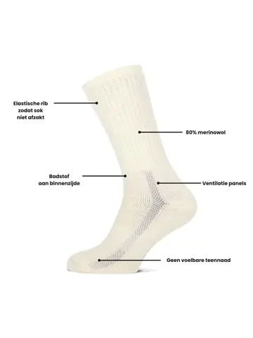 Comfort - 3 paar - Merinowollen Sokken