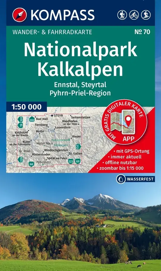 Wandelkaart WK70 NP Kalkalpen