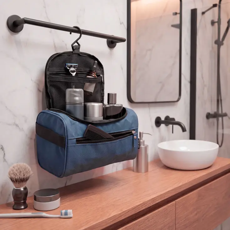 Toilettas met Haak, ruime reis Toilettas 4,5 liter