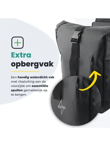 Voltano Dubbele Rolltop Fietstas 48L