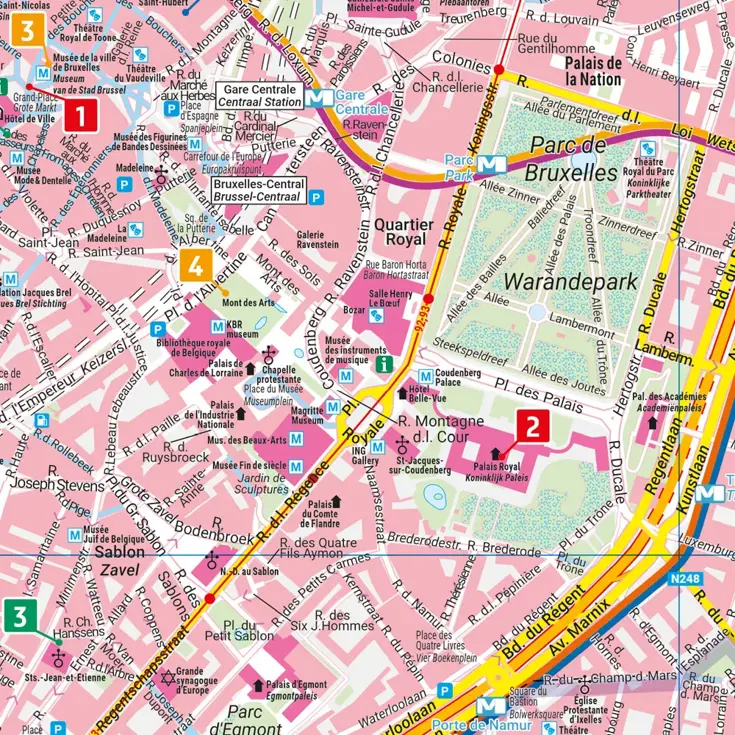 City Pocket Map Brussel