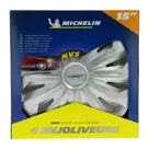 Michelin Wieldoppen 15" zilvergrijs 4 stuks