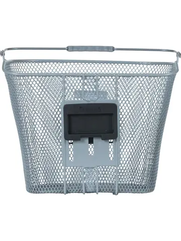 Basil Fietsmand Bold Front FM - zilver