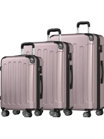 Kofferset – 3 Delig – 45L – Roségoud