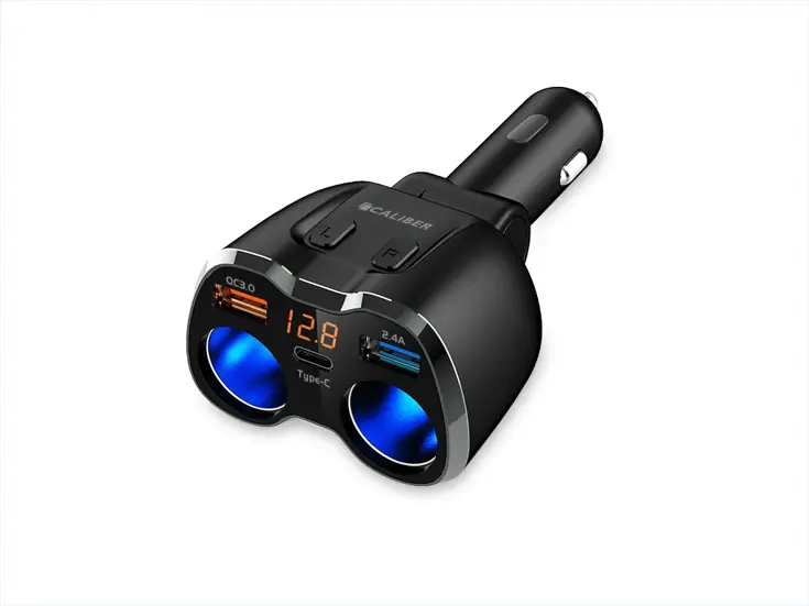 Autolader & Splitter 2x USB 1x USB-C 12/24V