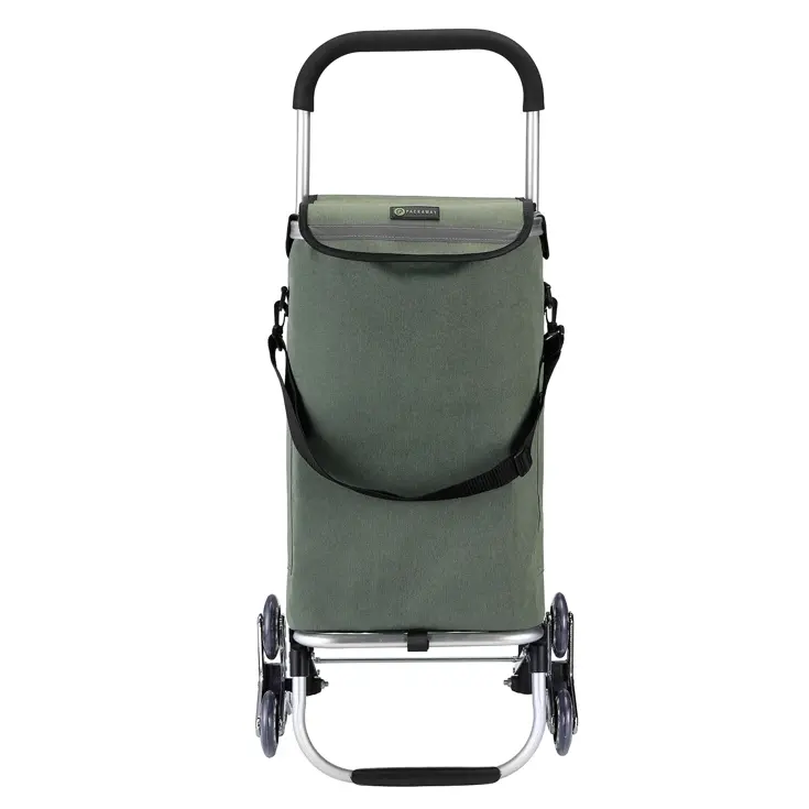 40L boodschappentrolley met trapwielen