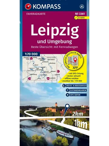 Fietskaart FK 3361 Leipzig