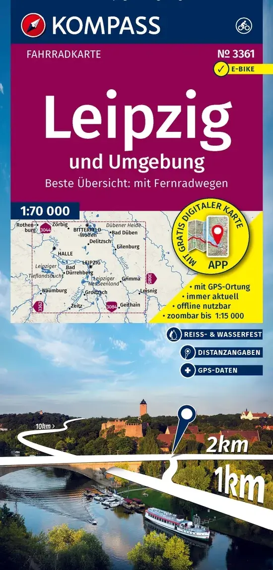 Fietskaart FK 3361 Leipzig