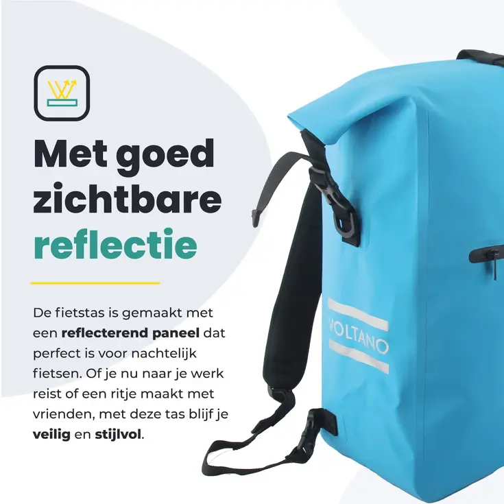 Voltano Luxe Enkele Fietstas / Rugtas 28L