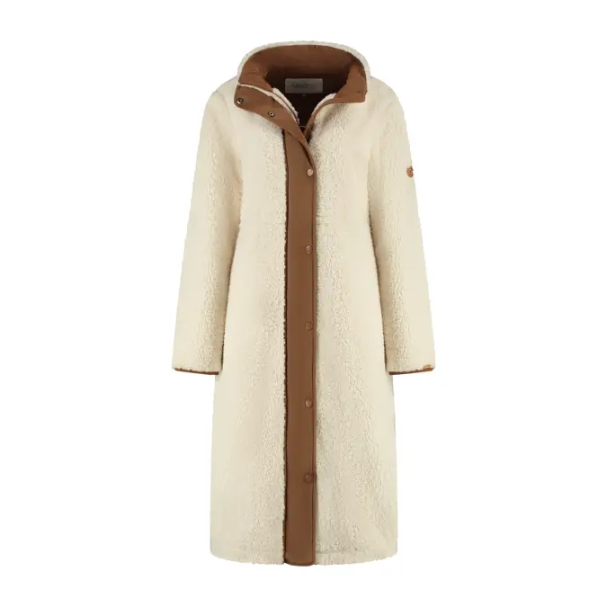 MGO River Dames Lange tussenjas - Teddy look