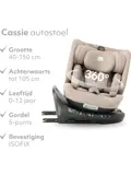 Cassie Luxe i-size/Isofix Autostoel - 360° rotatie