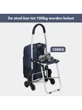 Boodschappentrolley 35L - Trapwielen
