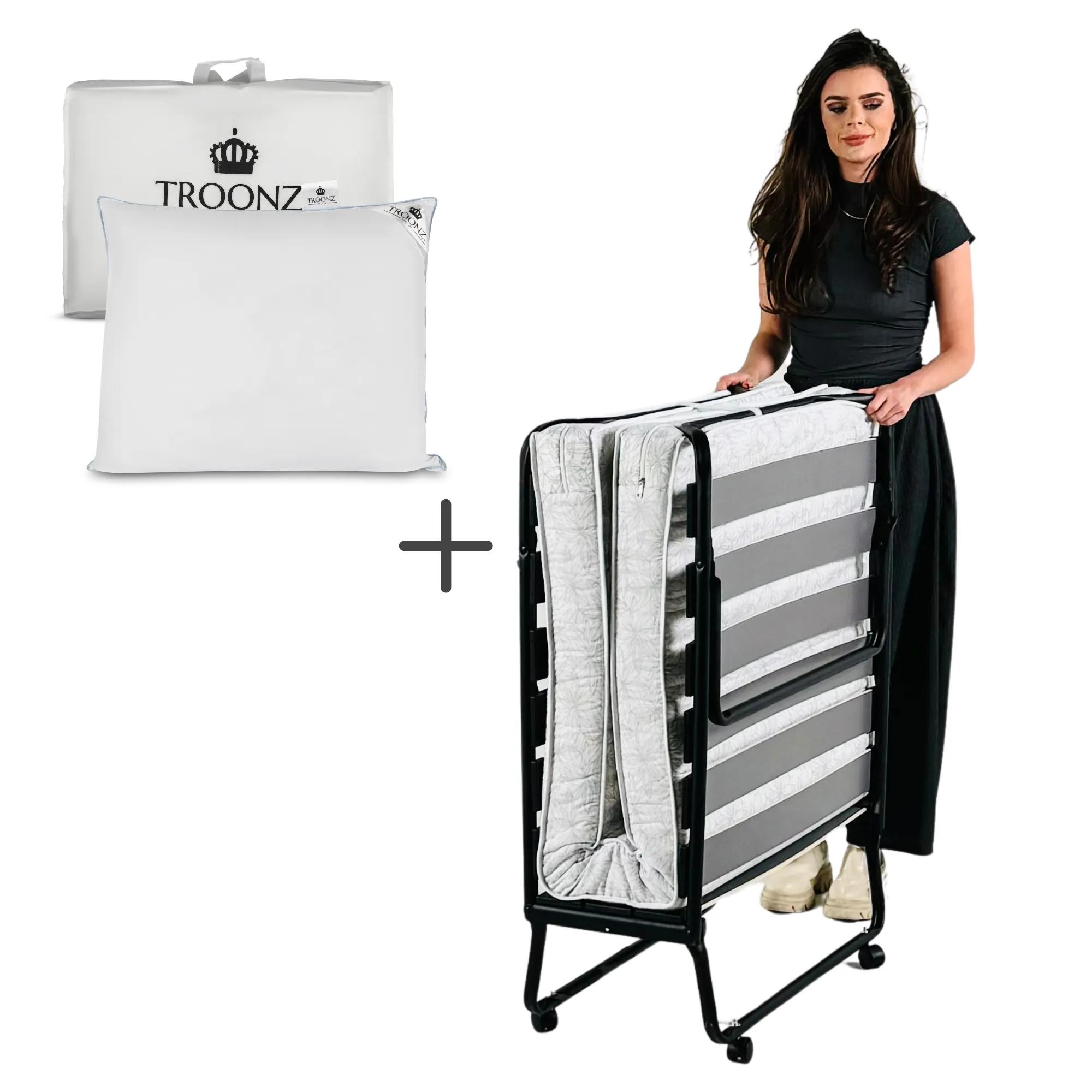 Troonz  Opklapbed Morena  90 x 200 cm  Set  Zwart main product image