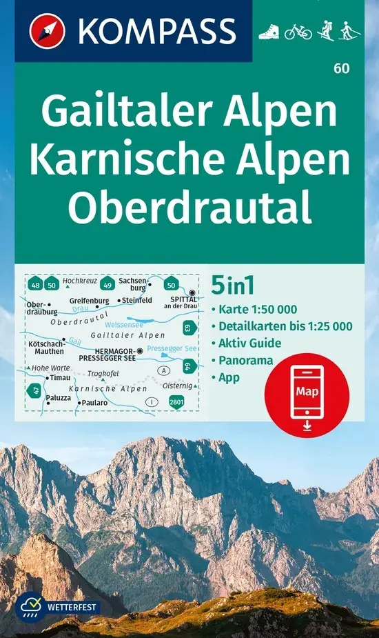 Wandelkaart WK60 Gailtaler Alpen