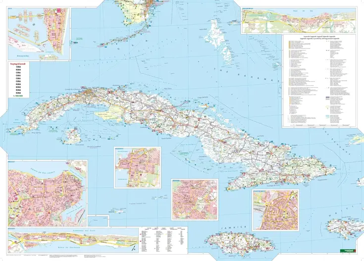 Wegenkaart Cuba