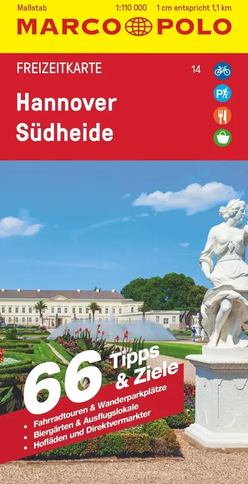 Toeristische kaart FZK 14 Hannover - Südheide