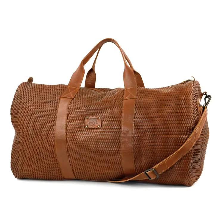 Vesper - Reistas - 40l - Gevlochten leer