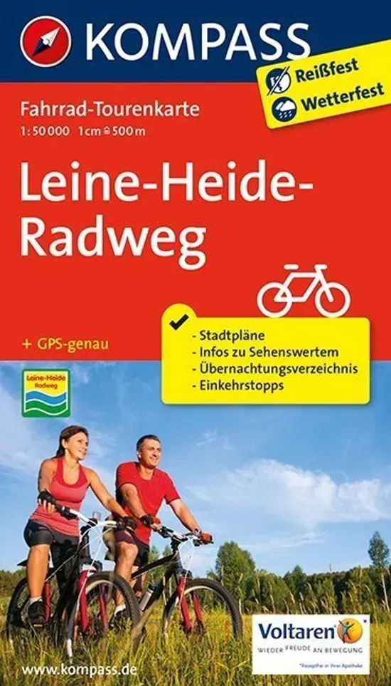 Fietskaart FTK 7057 Leine-Heide-Weg